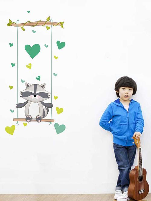 Rawpockets Wall Decals ' Fox Love Wall Sticker ' Wall stickers (PVC Vinyl) Multicolour - 15733384 - Standard Image - 1