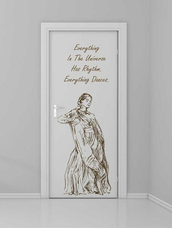 Rawpockets Wall Decals ' Rhythm & Dance Quote' Wall Decal Sticker ' Wall stickers (PVC Vinyl) Multicolour - 15733405 - Zoom Image - 1