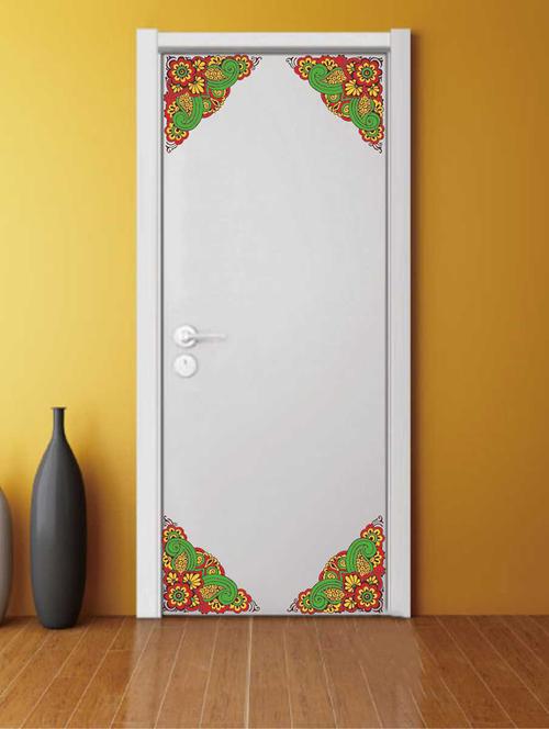 Rawpockets Wall Decals ' Decorative Flower Wall Decal Sticker ' Wall stickers (PVC Vinyl) Multicolour - 15733425 - Standard Image - 1