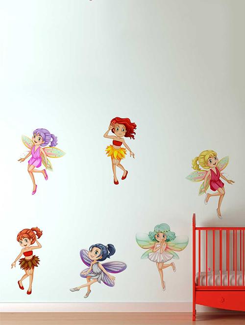 Rawpockets Wall Decals ' Baby Angels Wall Decal Sticker ' Wall stickers (PVC Vinyl) Multicolour - 15733445 - Standard Image - 1