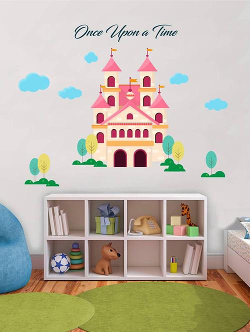 rawpockets wall decals ' once upon a time castle ' wall stickers (pvc vinyl) multicolour - 15733550 - Very Small Image - 1