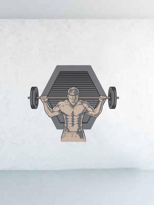 Rawpockets Wall Decals ' Train Hard Inspiration ' Wall stickers (PVC Vinyl) Multicolour - 15733551 - Standard Image - 1