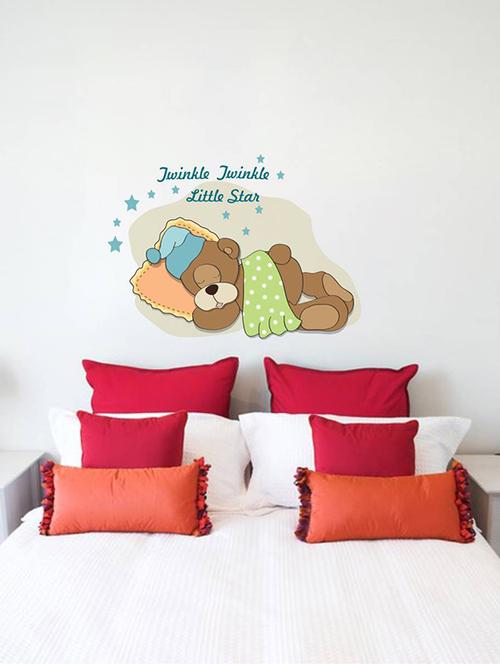 Rawpockets Wall Decals ' Twinkle Twinkle Little Bear ' Wall stickers (PVC Vinyl) Multicolour - 15733564 - Standard Image - 1