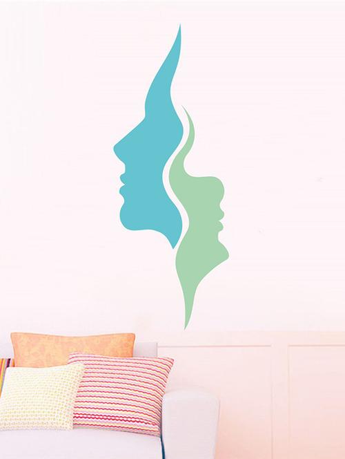 Rawpockets Wall Decals ' Faces Wall Sticker ' Wall stickers (PVC Vinyl) Multicolour - 15733625 - Standard Image - 1