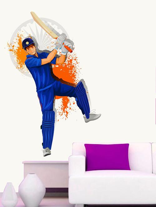 Rawpockets Wall Decals ' Cricket Inspire Wall Sticker ' Wall stickers (PVC Vinyl) Multicolour - 15733639 - Standard Image - 1