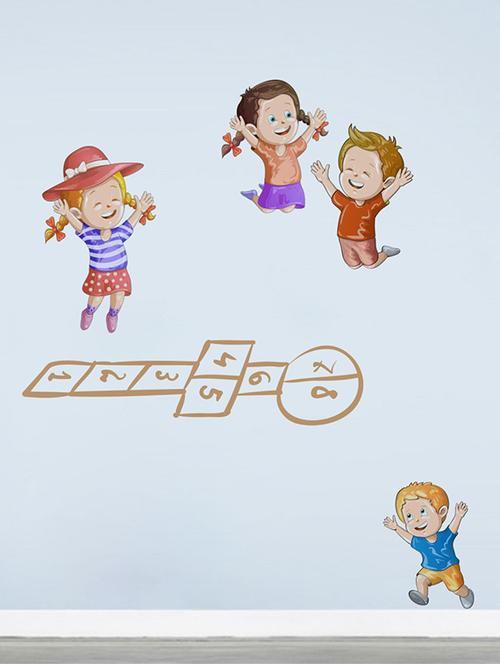 Rawpockets Wall Decals ' Kids Street Game Play Wall Sticker ' Wall stickers (PVC Vinyl) Multicolour - 15733686 - Standard Image - 1