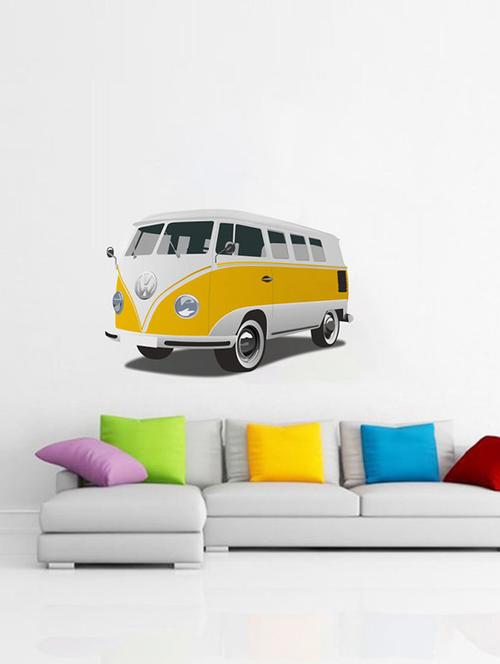 Rawpockets Wall Decals ' Volkswagen Vehicle Wall Sticker ' Wall stickers (PVC Vinyl) Multicolour - 15733689 - Standard Image - 1