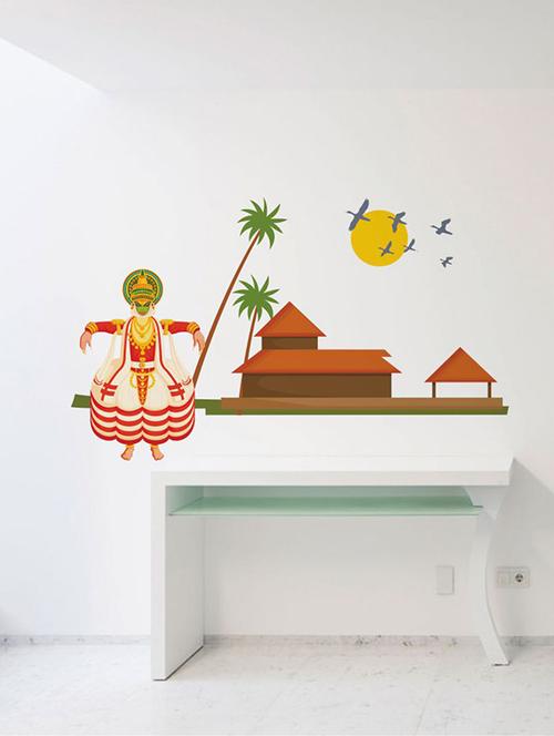 Rawpockets Wall Decals ' Kerala -God's Own Country Wall Sticker ' Wall stickers (PVC Vinyl) Multicolour - 15733704 - Standard Image - 1
