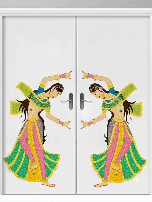 Rawpockets Wall Decals ' Girls Classic Dance Wall Sticker ' Wall stickers (PVC Vinyl) Multicolour - 15733720 - Standard Image - 1