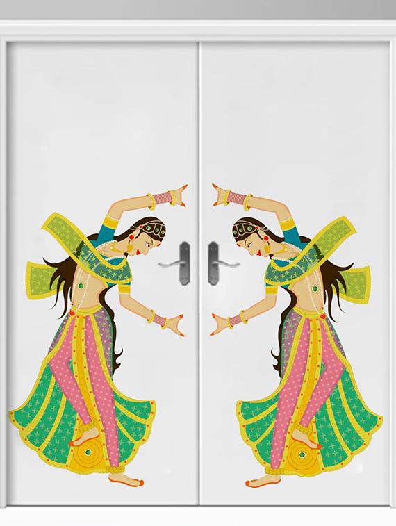 Rawpockets Wall Decals ' Girls Classic Dance Wall Sticker ' Wall stickers (PVC Vinyl) Multicolour - 15733720 - Zoom Image - 1