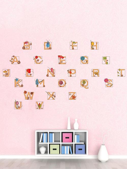 Rawpockets Wall Decals ' Alphabets for Kids ' Wall stickers (PVC Vinyl) Multicolour - 15733745 - Standard Image - 1