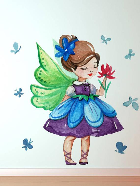 Rawpockets Wall Decals ' Cute Cindrella ' Wall stickers (PVC Vinyl) Multicolour - 15733764 - Zoom Image - 1