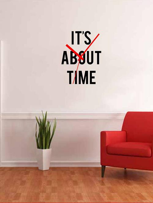 Rawpockets Wall Decals ' Its About time ' Wall stickers (PVC Vinyl) Multicolour - 15733771 - Standard Image - 1