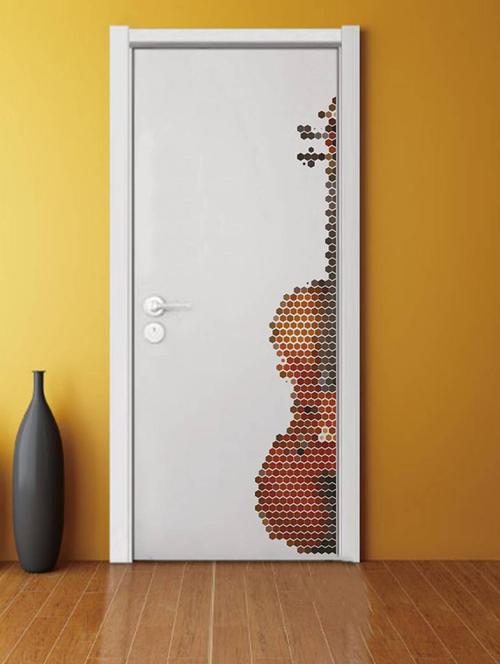 Rawpockets Wall Decals ' Classic Guitar ' Wall stickers (PVC Vinyl) Multicolour - 15733777 - Standard Image - 1