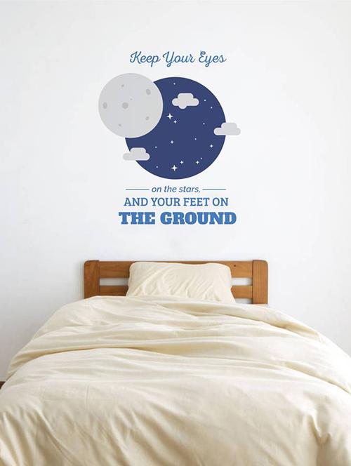 Rawpockets Wall Decals ' Keep Your Eyes on the Star Quote ' Wall stickers (PVC Vinyl) Multicolour - 15733781 - Standard Image - 1
