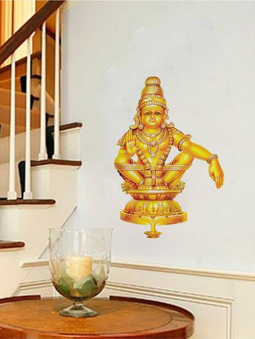 Rawpockets Wall Decals ' God Iyappan ' Wall stickers (PVC Vinyl) Multicolour - 15733797 - Standard Image - 1