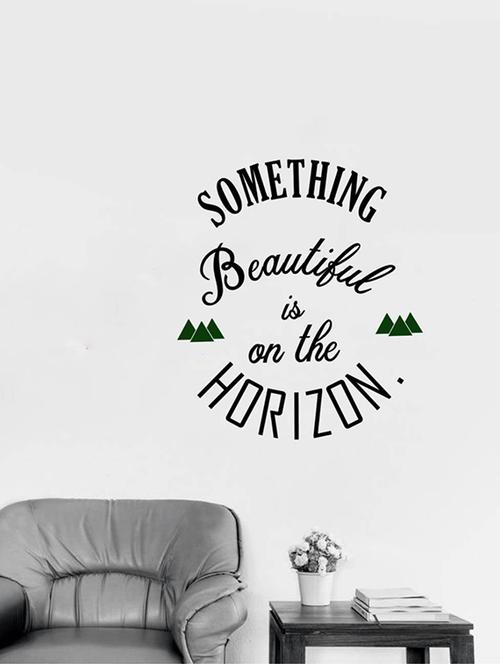 rawpockets wall decals ' beautiful quote ' wall stickers (pvc vinyl) multicolour - 15733800 - Very Small Image - 1