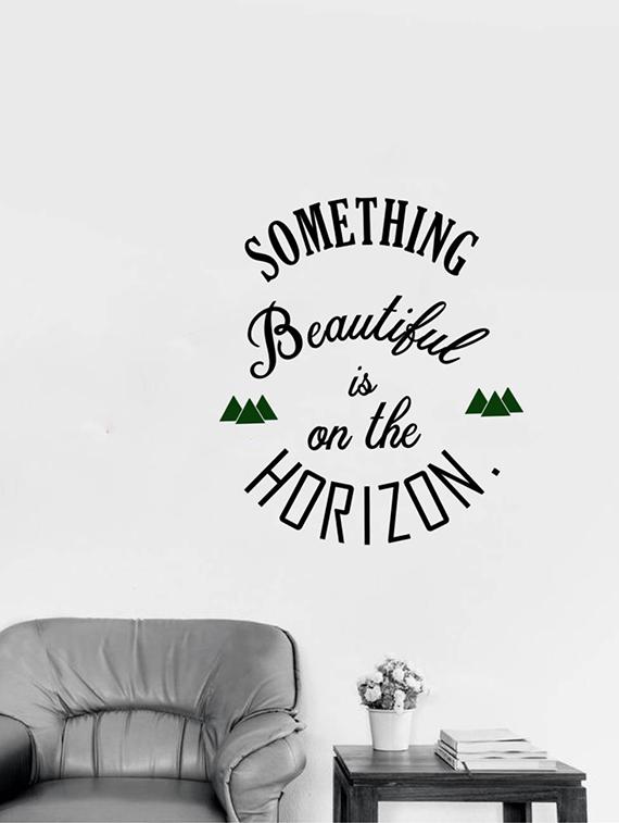Rawpockets Wall Decals ' Beautiful Quote ' Wall stickers (PVC Vinyl) Multicolour - 15733800 - Zoom Image - 1