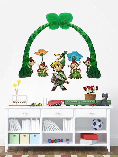 Rawpockets Wall Decals ' Cartoon Story ' Wall stickers (PVC Vinyl) Multicolour - 15733801 - Standard Image - 1