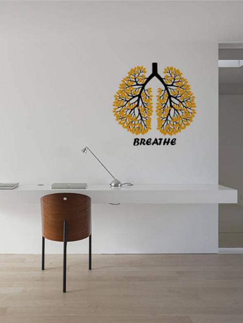Rawpockets Wall Decals ' Breathe ' Wall stickers (PVC Vinyl) Multicolour - 15733805 - Standard Image - 1
