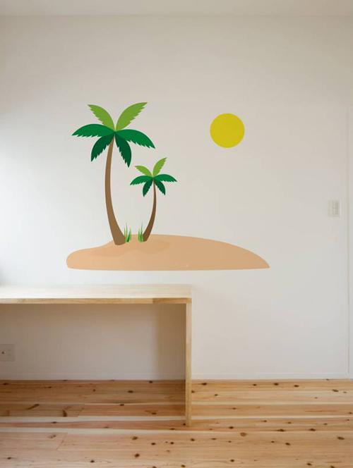 Rawpockets Wall Decals ' Sea Shore Inspire ' Wall stickers (PVC Vinyl) Multicolour - 15733810 - Standard Image - 1