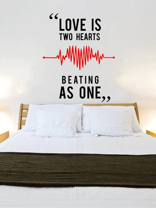 Rawpockets Wall Decals ' Love Quote ' Wall stickers (PVC Vinyl) Multicolour - 15733845 - Standard Image - 1