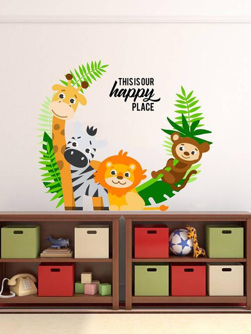 Rawpockets Wall Decals ' Living Room : This is Our Happy Place ' Wall stickers (PVC Vinyl) Multicolour - 15733849 - Standard Image - 1