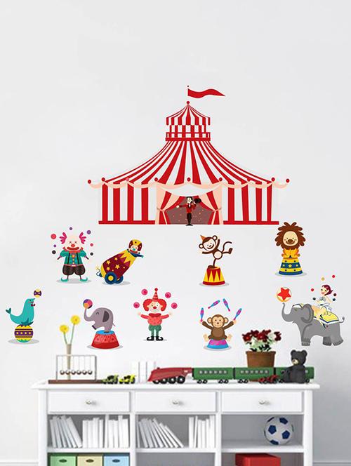 Rawpockets Wall Decals ' Kids Room : Circus Story ' Wall stickers (PVC Vinyl) Multicolour - 15733856 - Standard Image - 1