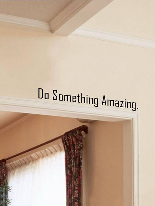 Rawpockets Wall Decals ' Do Something Amazing ' Wall stickers (PVC Vinyl) Multicolour - 15733867 - Standard Image - 1