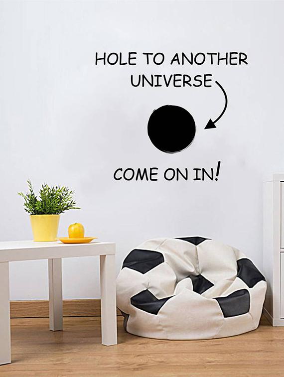 Rawpockets Wall Decals ' Living Room Another Universe Gateway ' Wall stickers (PVC Vinyl) Multicolour - 15733872 - Zoom Image - 1