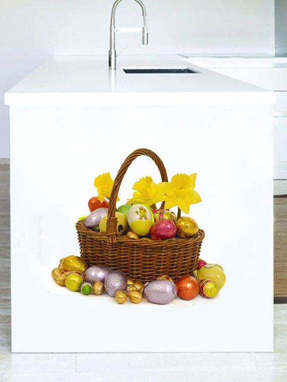 Rawpockets Wall Decals ' Eggs Bowl ' Wall stickers (PVC Vinyl) Multicolour - 15733890 - Zoom Image - 1