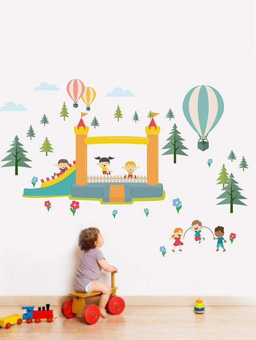 Rawpockets Wall Decals ' Kid's Outdoor Game - Kid's Room ' Wall stickers (PVC Vinyl) Multicolour - 15733979 - Standard Image - 1