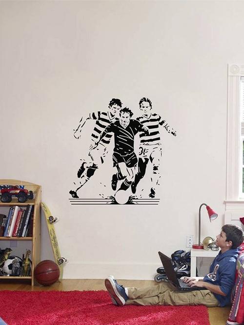 Rawpockets Wall Decals ' Messi Football Inspire ' Wall stickers (PVC Vinyl) Multicolour - 15734000 - Standard Image - 1