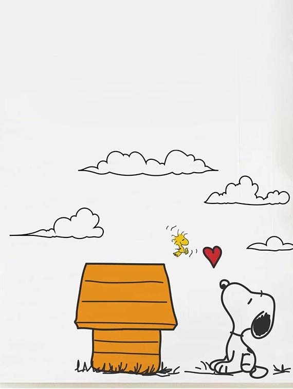 Rawpockets Wall Decals ' Snoopy Dog Love - Kid's Room ' Wall stickers (PVC Vinyl) Multicolour - 15734047 - Zoom Image - 1
