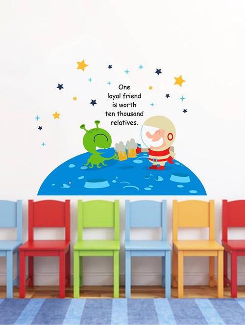 Rawpockets Wall Decals ' Loyal Friend Quote -Kid's Room ' Wall stickers (PVC Vinyl) Multicolour - 15734065 - Standard Image - 1