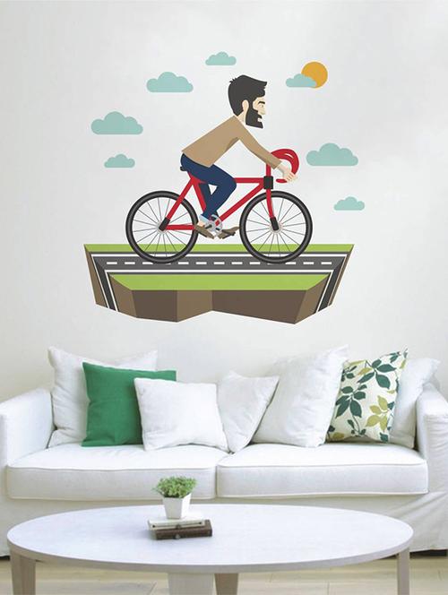 Rawpockets Wall Decals ' Funny Creative Cartoon ' Wall stickers (PVC Vinyl) Multicolour - 15734071 - Standard Image - 1