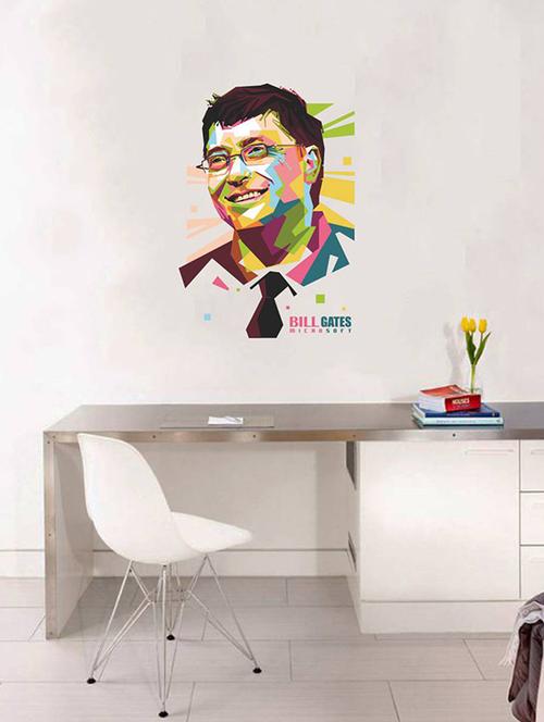Rawpockets Wall Decals ' Bill Gates - Inspiration ' Wall stickers (PVC Vinyl) Multicolour - 15734088 - Standard Image - 1