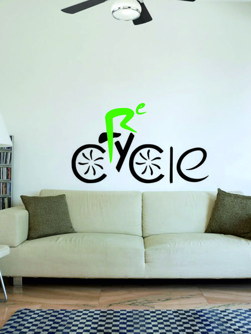 Rawpockets Wall Decals ' Recycle Inspiration ' Wall stickers (PVC Vinyl) Multicolour - 15734090 - Standard Image - 1