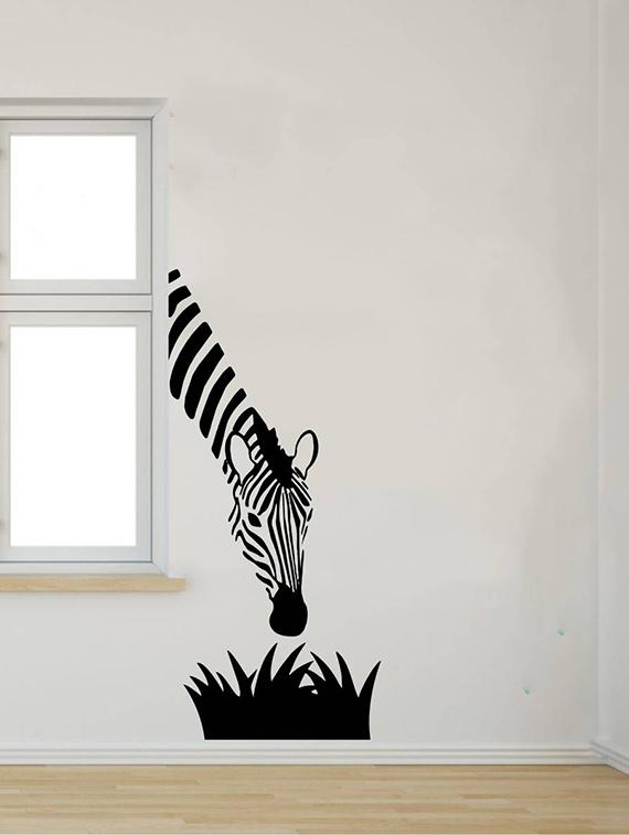Rawpockets Wall Decals ' Zebra? ' Wall stickers (PVC Vinyl) Multicolour - 15734210 - Zoom Image - 1