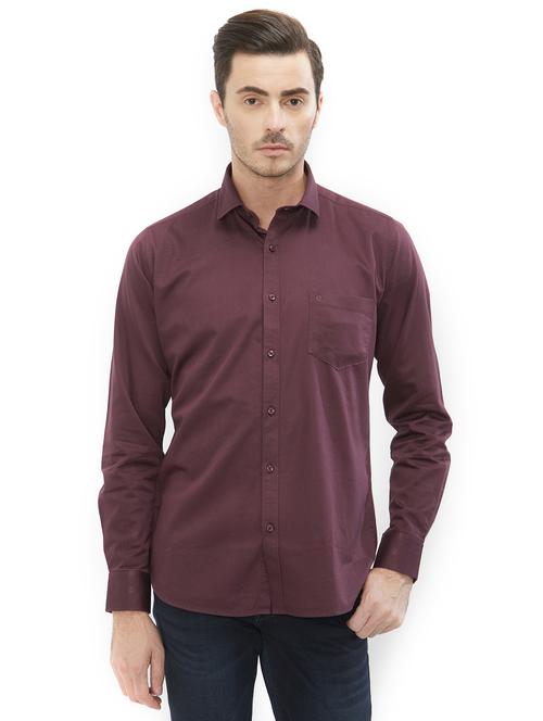 brown cotton casual shirt - 15734539 - Standard Image - 1