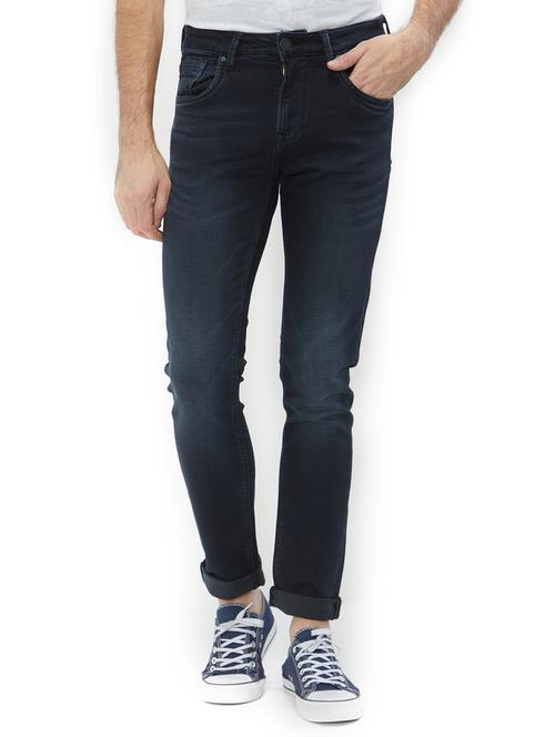 blue cotton washed jeans - 15734540 - Standard Image - 1