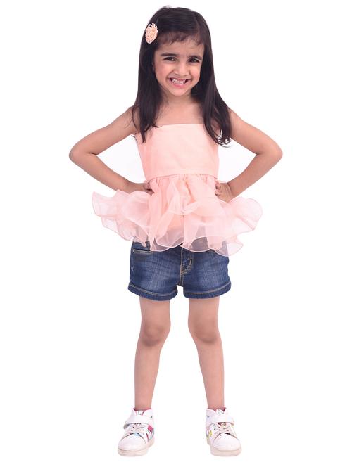 pink georgette top - 15734613 - Standard Image - 1