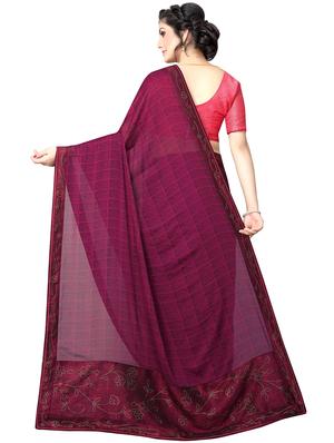 paisley printed saree with blouse - 15734778 - Standard Image - 2