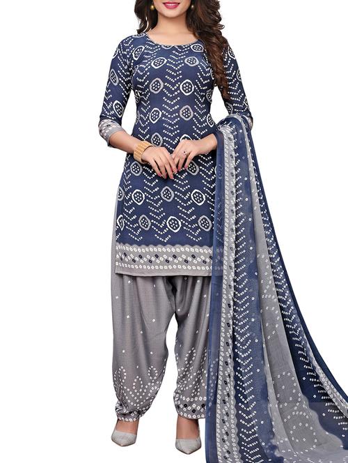Printed unstitched salwar suit - 15734946 - Standard Image - 1