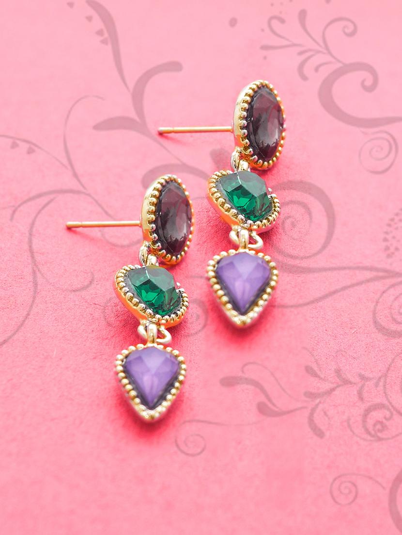 gold metal jhumka earring - 15735189 - Zoom Image - 1