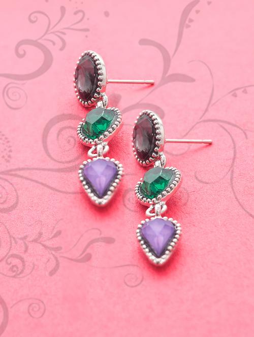 silver metal jhumka earring - 15735190 - Standard Image - 1
