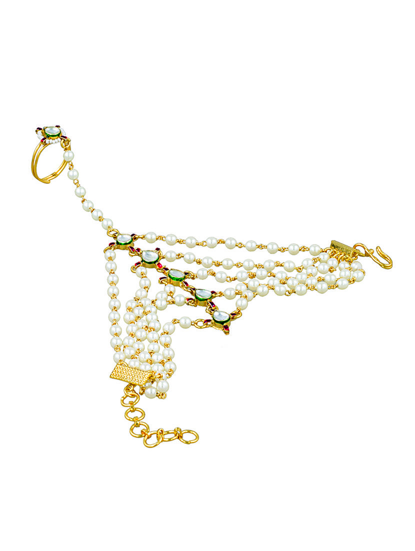 gold tone link bracelet - 15735200 - Zoom Image - 1