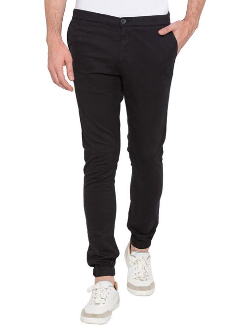 black cotton jogger - 15735212 - Standard Image - 1
