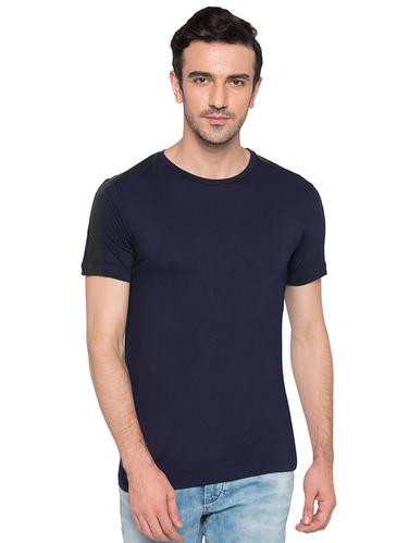 navy blue viscose t-shirt - 15735237 - Very Small Image - 1