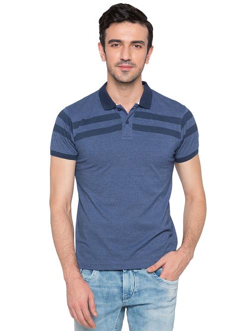 blue cotton polo t-shirt - 15735246 - Standard Image - 1